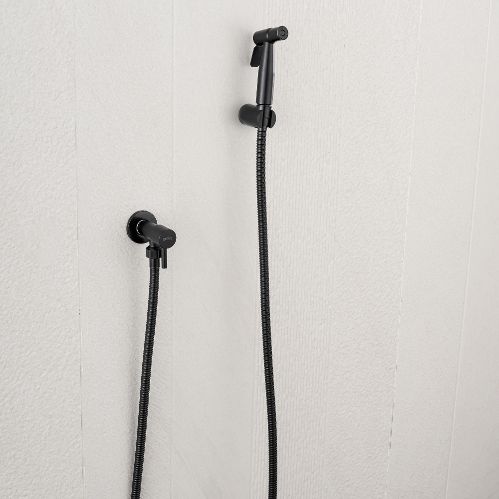 Douche hygiénique Black Toilet Abluo Coal Grife