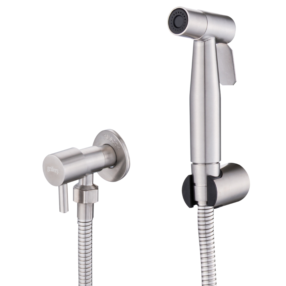 Douche hygiénique brossage en acier Hibera Grifers