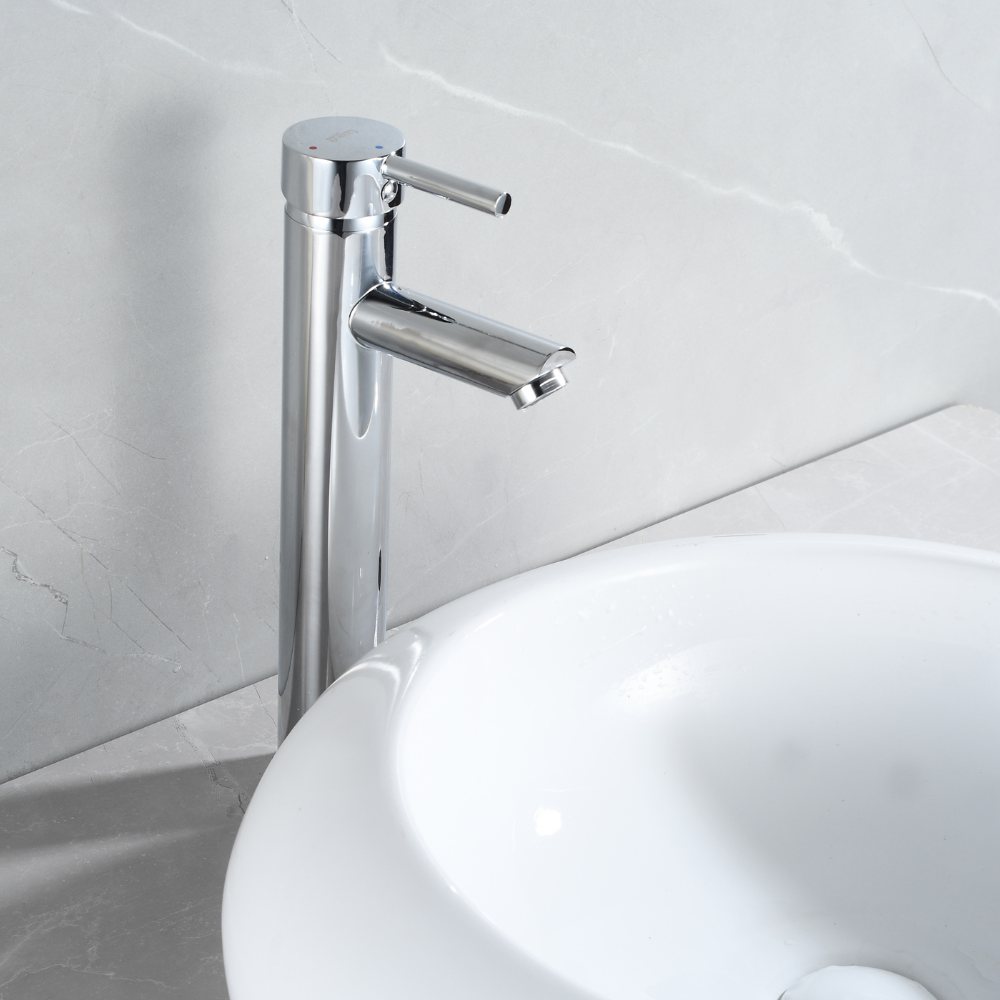 Mitigeur Lavabo Chromé Avec Bec Haut Et Ouverture À Froid - ALTADAT CROME GRIFERS
