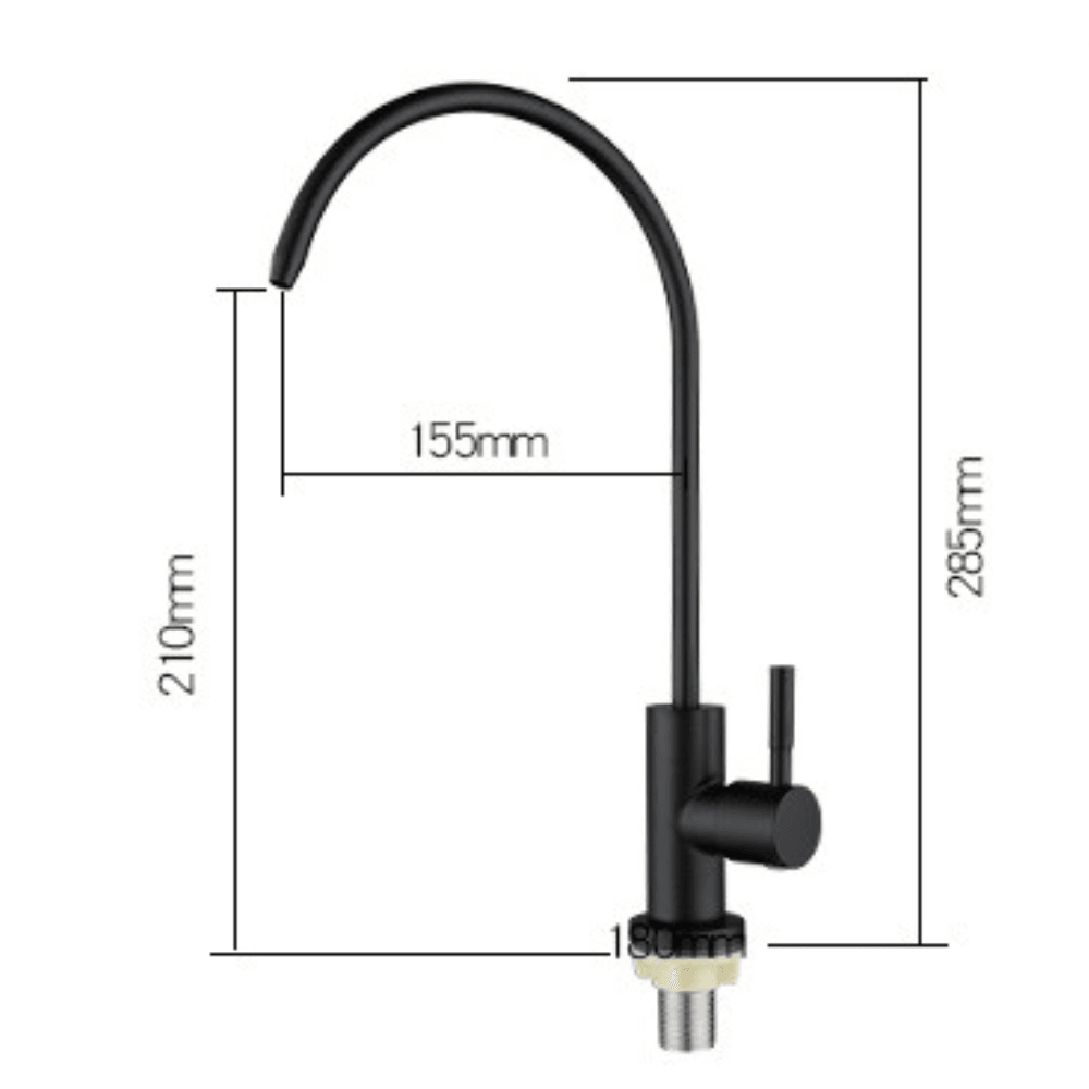 Osmose noire Tap 1 via Aquapur Coal Grifers