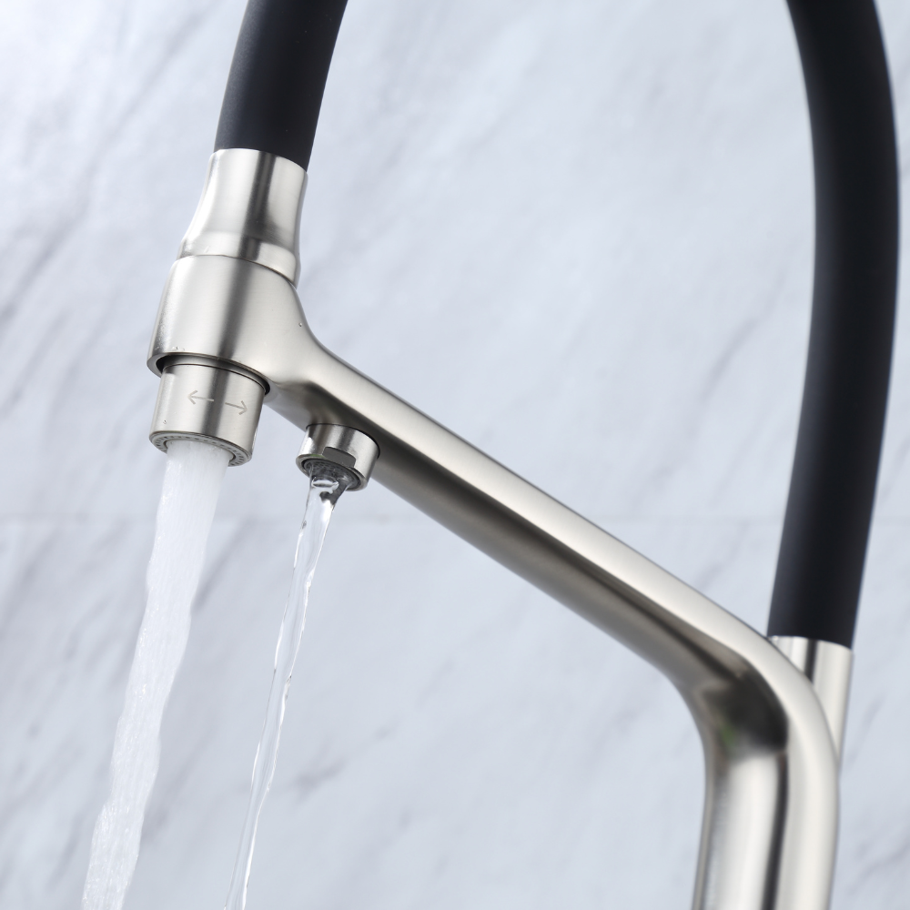 Robinet Cuisine Osmose Flexible 3 Voies Acier Brossé – CALIGARUM HIBERA GRIFERS