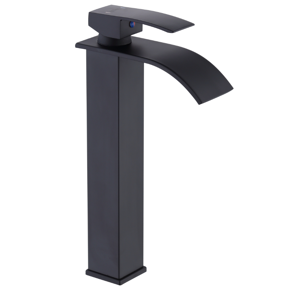 Mitigeur Lavabo Noir Bec Haut Cascade – FONTEA ALTUS COAL GRIFERS