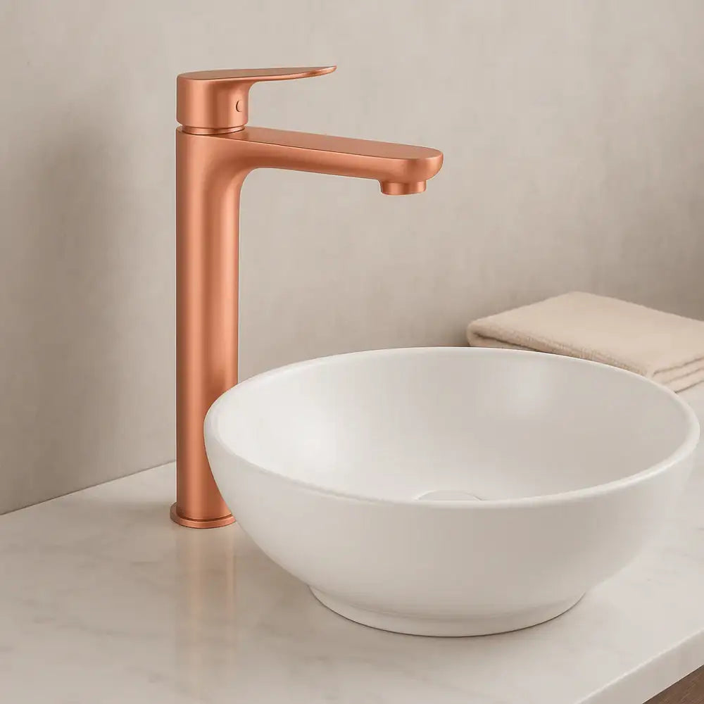 Robinet d'évier à bec haut en or rose – ALTUS ROSEA GRIFERS LINE