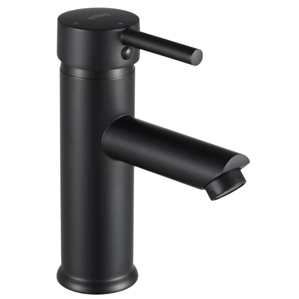 Mitigeur Lavabo Noir Avec Bec Bas Et Ouverture À Froid - MODICU COAL GRIFERS