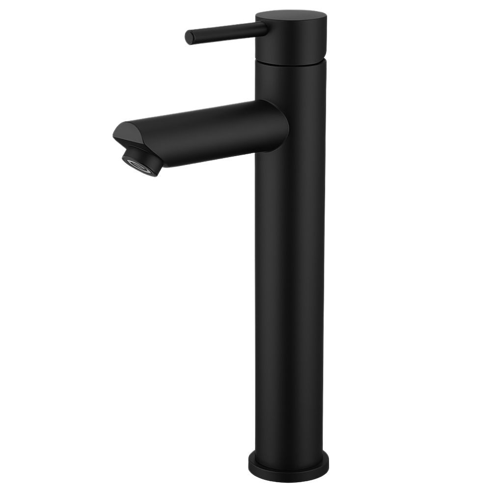 Mitigeur Lavabo Noir Bec Haut – ROUND ALTUS COAL GRIFERS