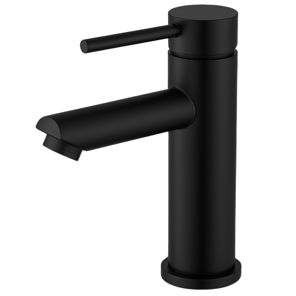 Mitigeur Lavabo Noir Bec Bas – ROUND BASIS COAL GRIFERS