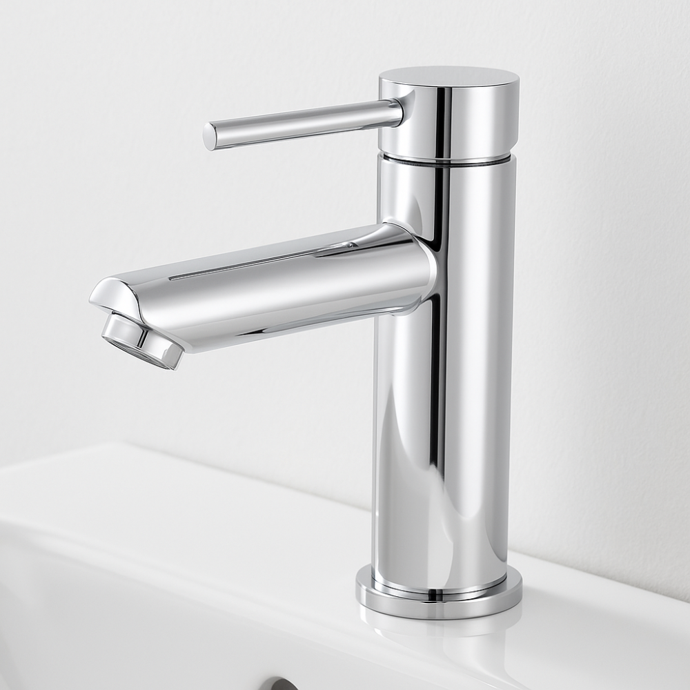 Mitigeur Lavabo Chromé Bec Bas – ROUND BASIS CROME GRIFERS