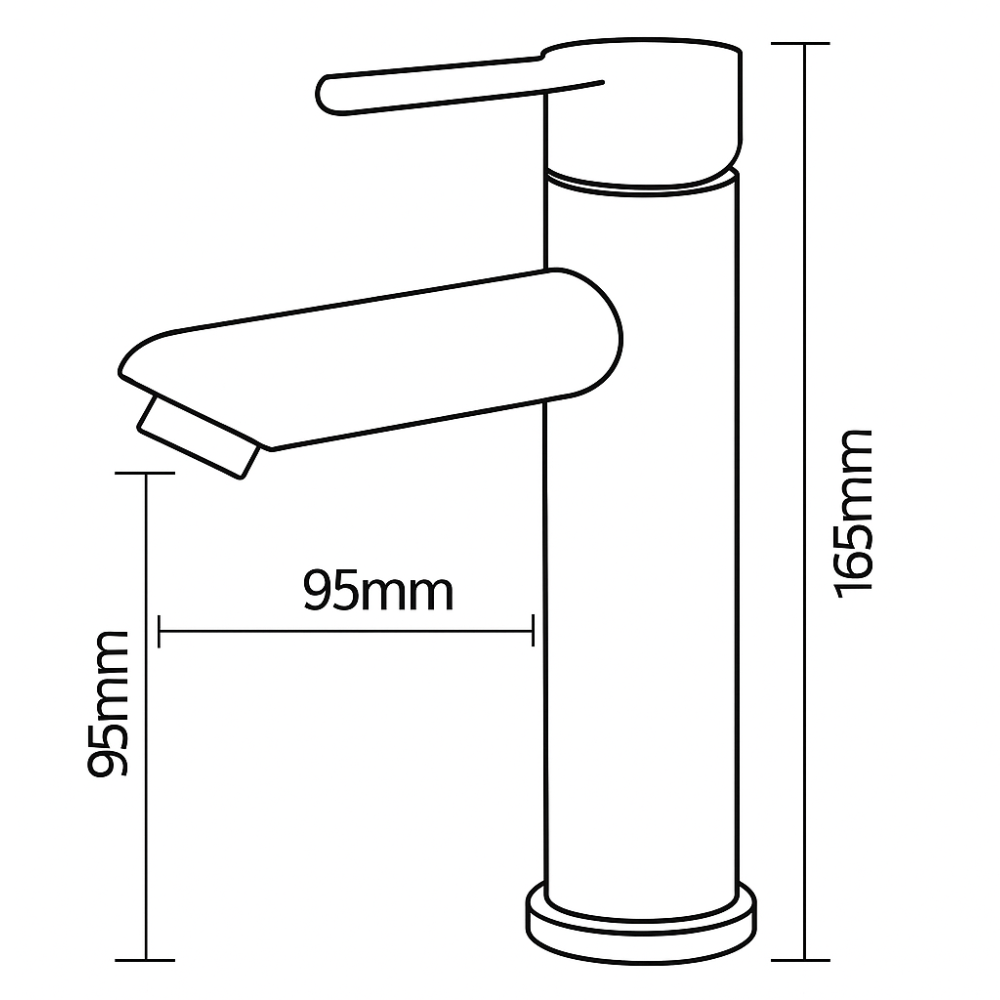 Mitigeur Lavabo Chromé Bec Bas – ROUND BASIS CROME GRIFERS