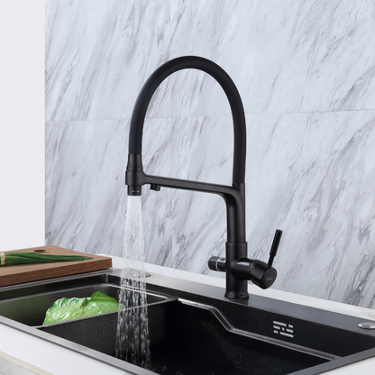 Robinet de Cuisine Osmose Flexible 3 Voies Noir – CALIGARUM COAL GRIFERS