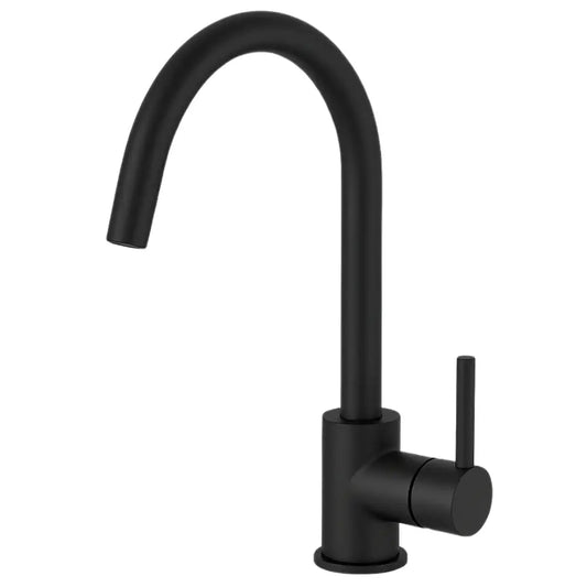 Robinet de cuisine à bec haut noir mat – CULINA COAL GRIFERS