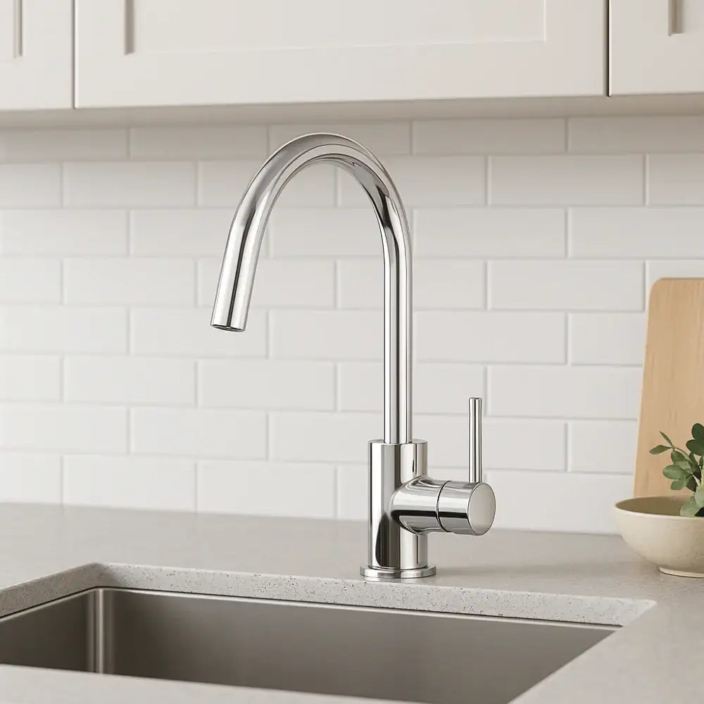 Robinet de cuisine chromé à bec haut – CULINA CHROME GRIFERS