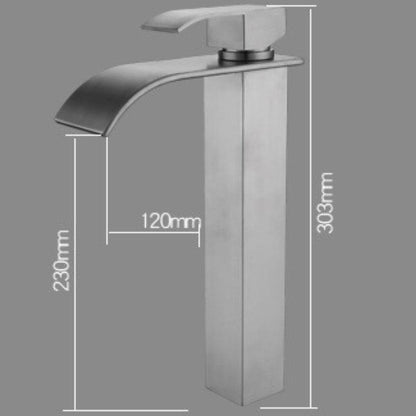 Grifo Lavabo Caño Alto Acero Pulido PRINCEP HIBERA GRIFERS - Interbude