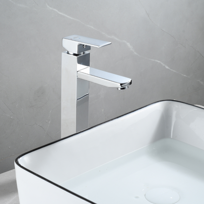 Mitigeur Lavabo Chromé Avec Bec Haut Et Ouverture À Froid - HUMILIS CROME GRIFERS