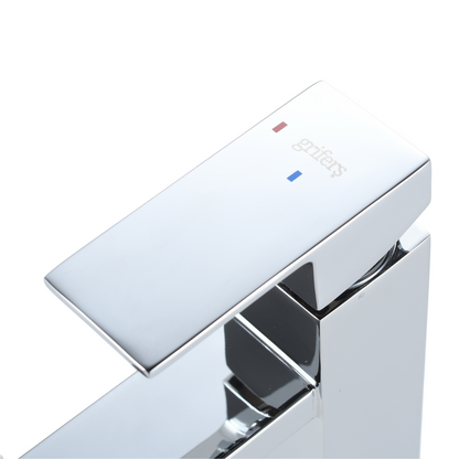 Mitigeur Lavabo Chromé Avec Bec Haut Et Ouverture À Froid - HUMILIS CROME GRIFERS