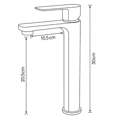 Robinet d'évier à bec haut en or rose – ALTUS ROSEA GRIFERS LINE