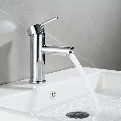 Mitigeur Lavabo Chromé Avec Bec Bas Et Ouverture À Froid - MODICU CROME GRIFERS
