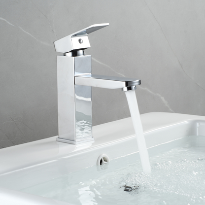 Mitigeur Lavabo Chromé Avec Bec Bas Et Ouverture À Froid - PARVA CROME GRIFERS