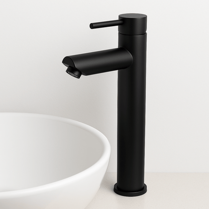 Mitigeur Lavabo Noir Bec Haut – ROUND ALTUS COAL GRIFERS
