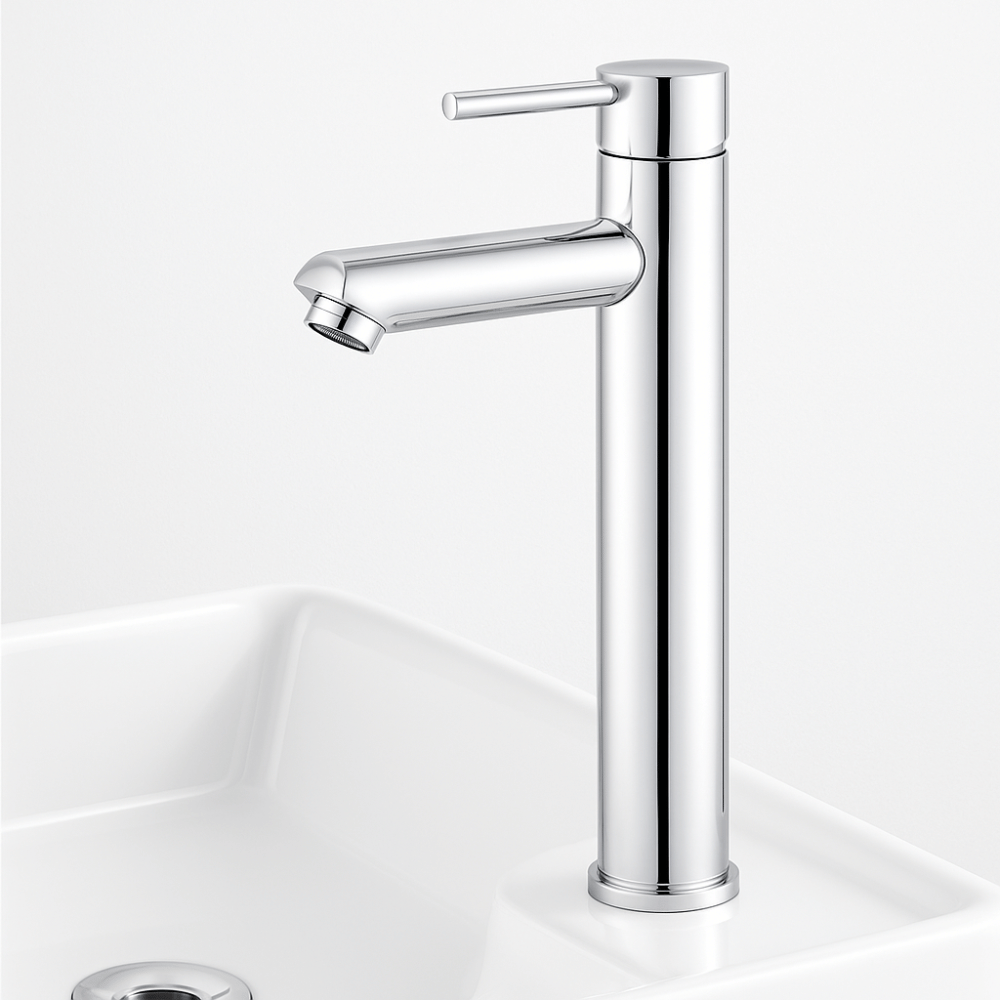 Mitigeur Lavabo Chromé Bec Haut – ROUND ALTUS CROME GRIFERS