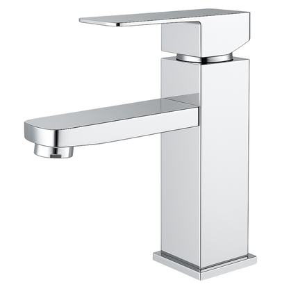 Mitigeur Lavabo Chromé Bec Bas – SQUARE BASIS CROME GRIFERS