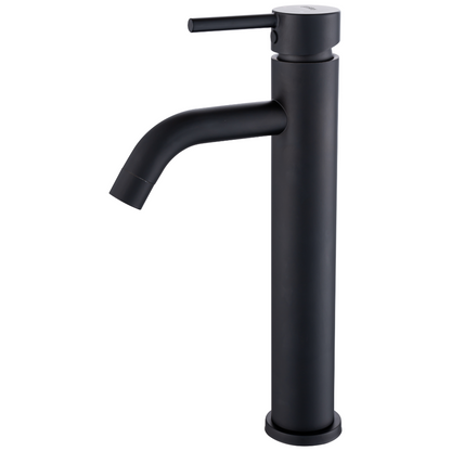 Mitigeur Lavabo Noir Mat Bec Haut – TUBE ALTUS COAL GRIFERS